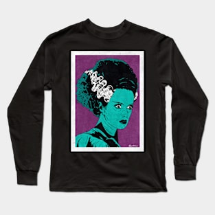 BRIDE OF FRANKENSTEIN (Pop Art) Long Sleeve T-Shirt